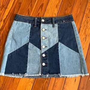 American eagle outfitters denim patch skirt 💋